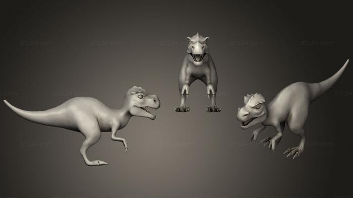Игрушки (Мультяшная мама динозавра, TOYS_0460) 3D модель для ЧПУ станка